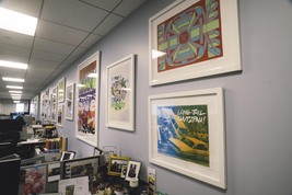 ART COLLABORATION TO BRAND VELOCITY’S OFFICE